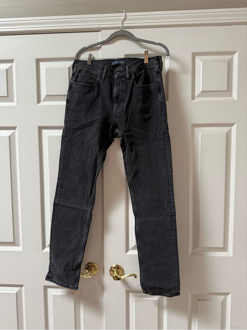 Men's Black Straight-Leg Jeans - everlane slim 32 x 32
